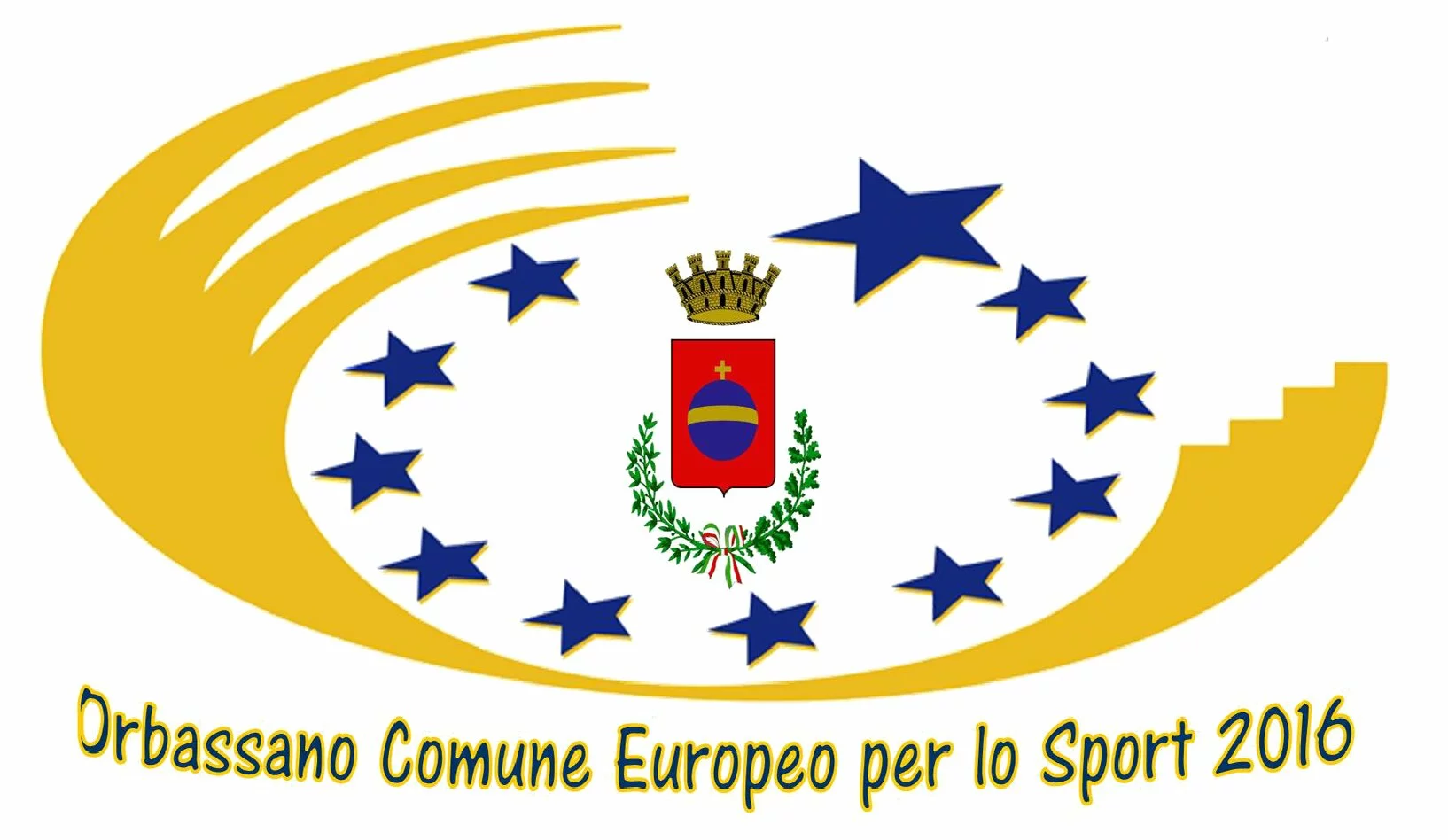Logo Orbassano comune europeo per lo sport 2016